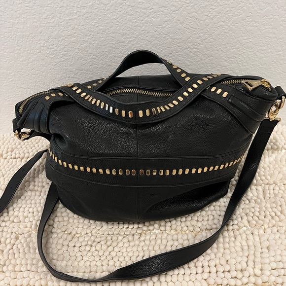 Kelsi Dagger Black Leather Handbag - Picture 2 of 5